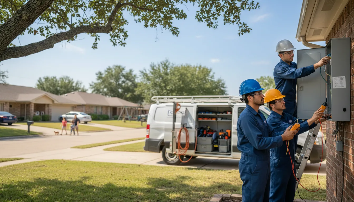 Certified electrician providing emergency electrical services in Green Valley, WI